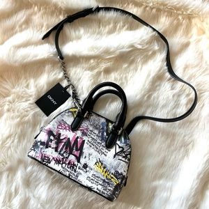 NWT🖤 DKNY Stefani Mini Dome Crossbody Bag